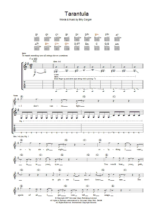 20821 tarantula guitar chords