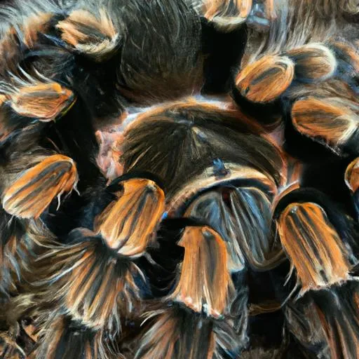 20910 curly hair tarantula happy
