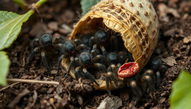 21056 feeding tarantula hatchlings